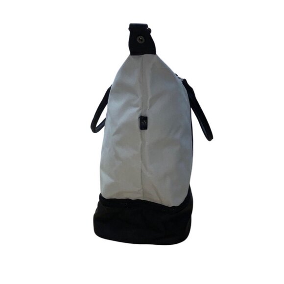 DSW Women’s White & Black Handles & Adjustable Strap Expandable Tote Bag Size XL - Picture 6 of 10